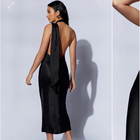 Meshki Astrella Neck Wrap Midi Dress - Picture 2 of 7